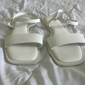 White sandals casual